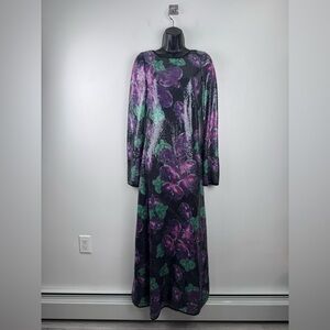 The Wolf Gang Women Lenee Sequin Long Sleeve Dress Size Small